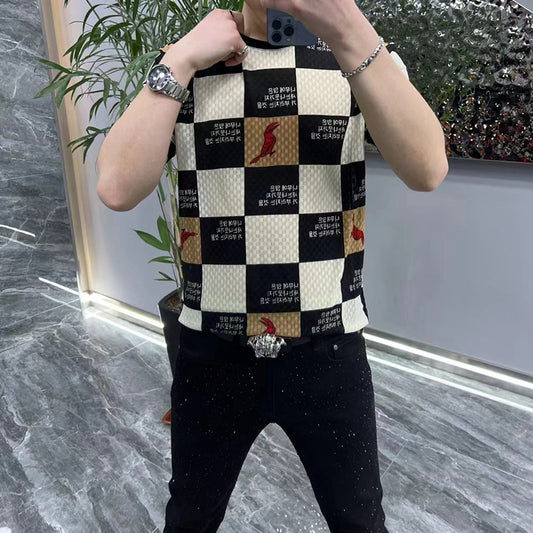 Men's Summer Short-sleeved Undershirt Stylish Casual