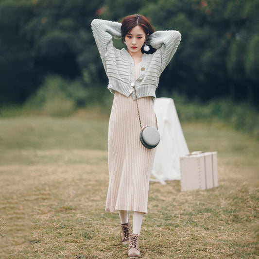 Two Piece Sweater Skirt Women