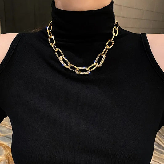 Exaggerated Thick Chain Women's Metal Necklace