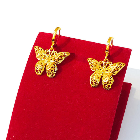 24K Yellow Gold Earrings