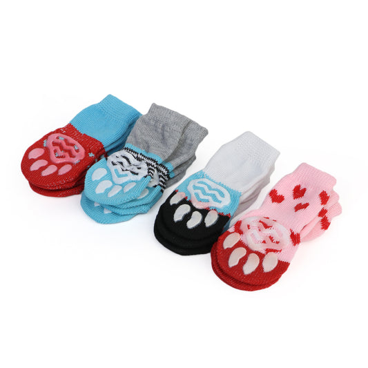 Pet Knit Skid Warm Love Cotton Socks