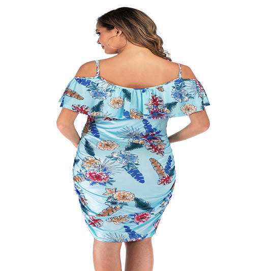 Printed maternity dress