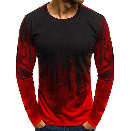 Men's Autumn And Winter T-shirt Fashion Sports Long Sleeve