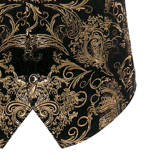 European and American Style Printed Vest Fashion and Casual Men