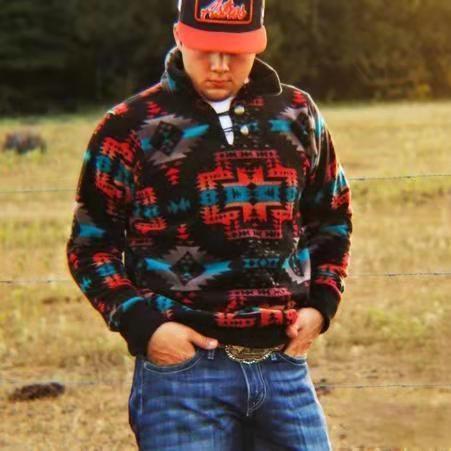 Men's Sweaters European And American Printed Men's Sweaters