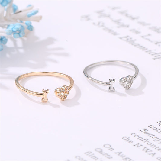 Letter Bracelet Personality Love Open Ring