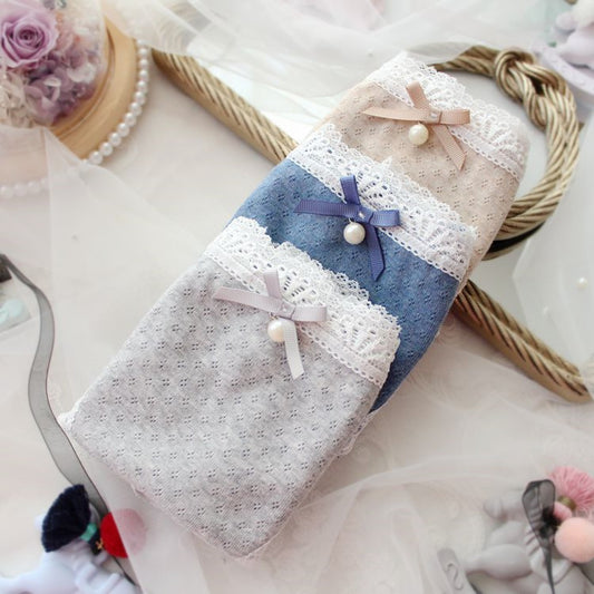 Plus Size Panties Women's Cotton Briefs Sexy Lace Kawaii Underwear Women Cotton Panties of Large Size with High Waist Female 7XL