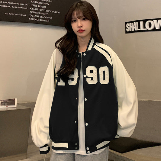 New Hip Hop Loose Plus Size Student Jacket BF Wind Jacket