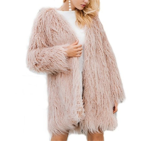 New Haining Fur Coat Mid-length Style