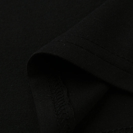 Spoof round neck maternity dress