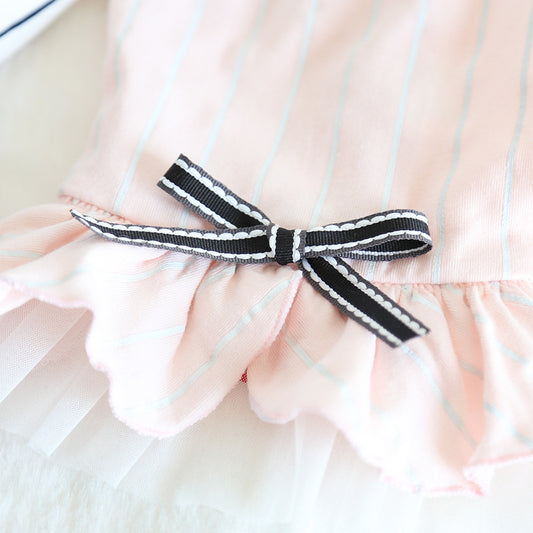 Pet striped dress