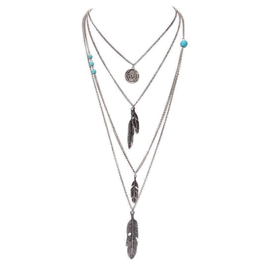 Bohemian Multi-Layered Stereoscopic Necklace