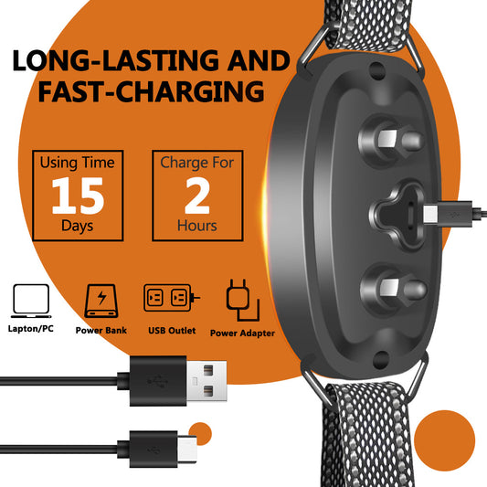 Bark Stopper Dog Barking Prevention Pet Supplies Black And White Orange