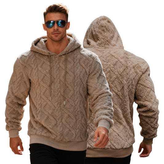 Winter warm casual hoodie men
