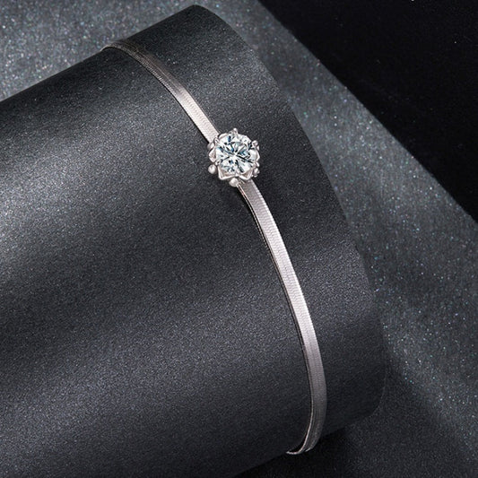 Moissanite Romantic Bud Bracelet Light Luxury High Sense