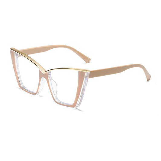 European And American Ins Cat Eye Frame Trendy All-match Anti-blue Light Glasses