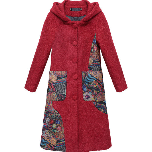 Interlock tweed jackets medium length for women