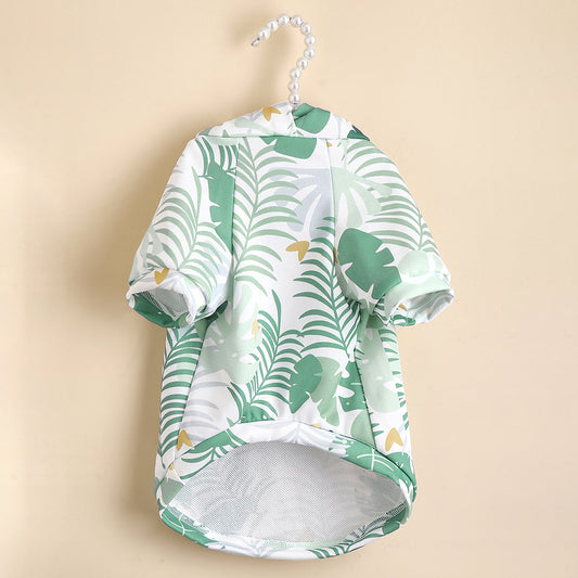Hawaiian Resort Style Hoodie Pet Clothes Comfortable