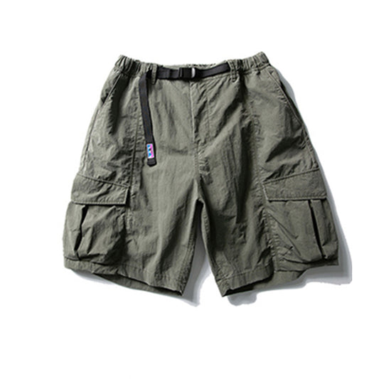 With Belt Tooling Large Pocket Shorts For Men