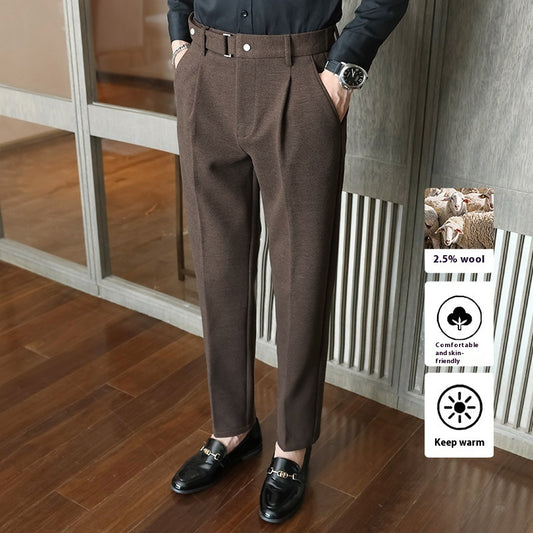 Suit Pants New Men's Thickened Casual Suit Pants