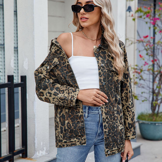 Retro Loose Denim Jacket Women