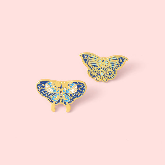 Butterfly Shape Alloy Brooch Jewelry Personality Blue