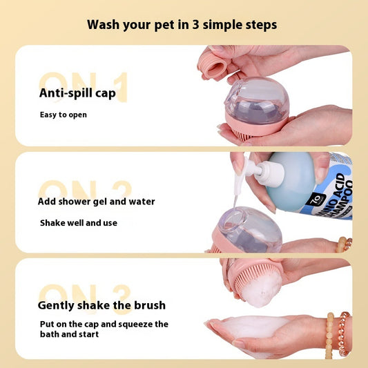 Pet Bath Silicone Bath Brush