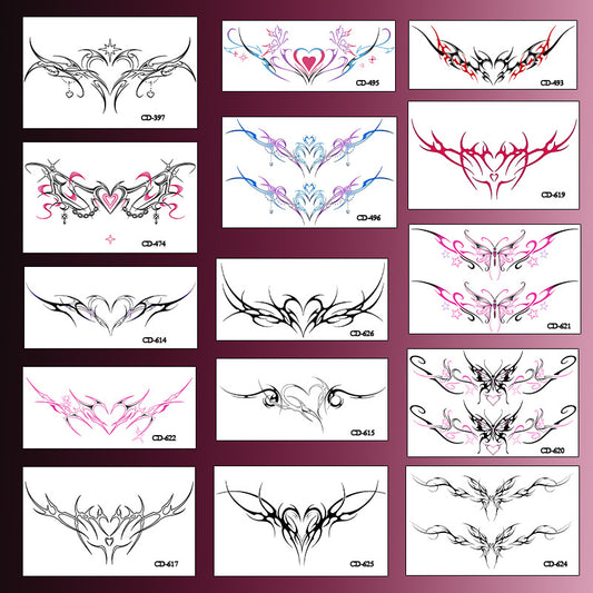 Couple's Sexy MAYMOE Pattern Tattoo Sticker