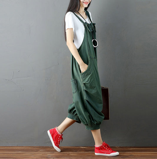 Women Casual Drop Crotch Jumpsuits