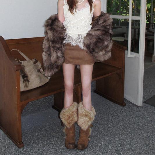 Womens Fleece-Lined Tall Snow Boots