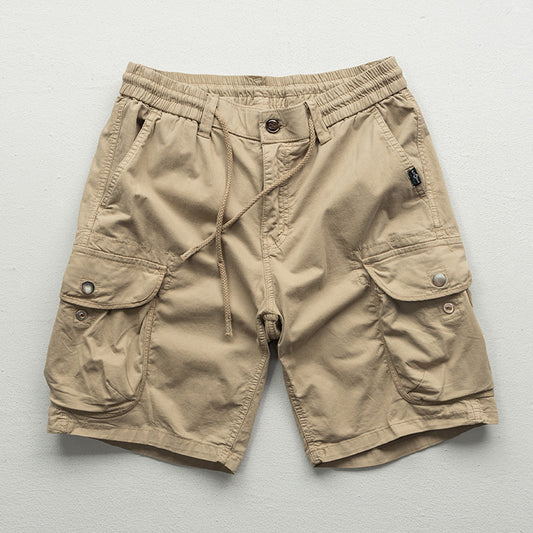 Summer Multi-pocket Workwear Shorts For Men