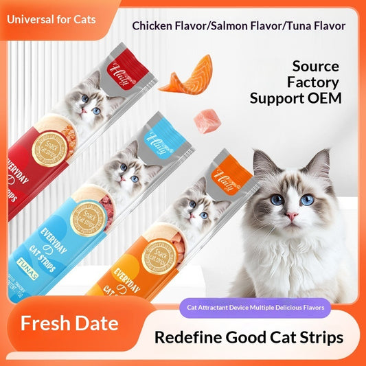 Cat Snacks Chicken Salmon Tuna Puree Nutrition Bar