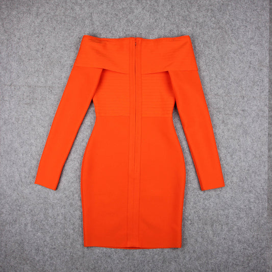 Waist Elastic Slim Party Toast Dress Short Skirt Women