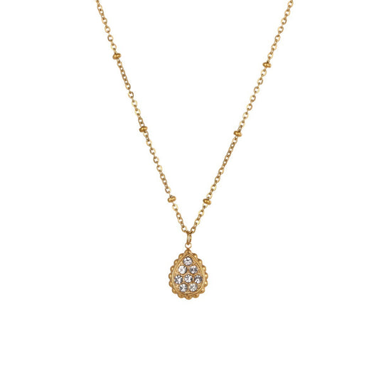 Star Moon Pendant Stainless Steel Necklace Neck Accessories