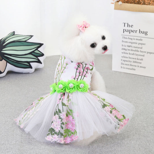 Pet Skirt Wedding Dress Dog Clothes
