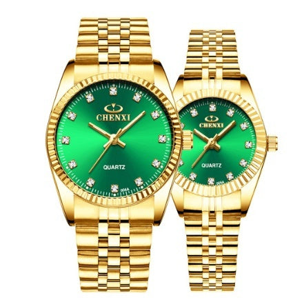 Golden couple watch men