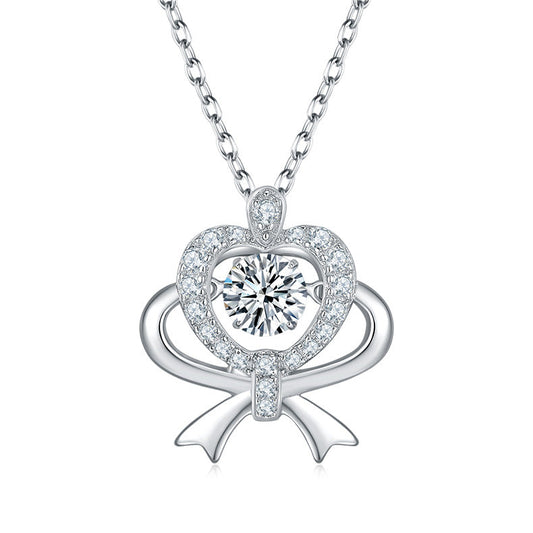Silver Style For Women Smart Fireworks Display Necklace