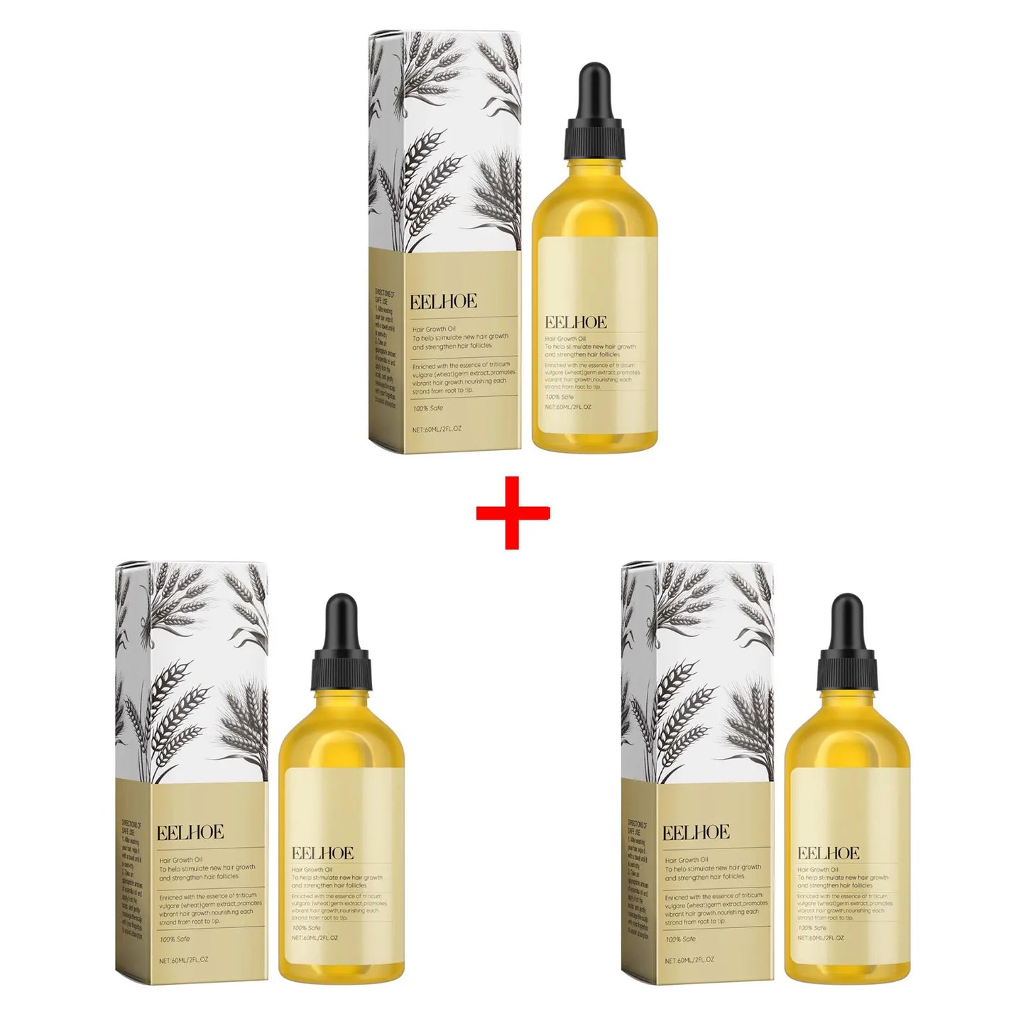EELHOE Growth Essential Oils for Dense Hair Loss Damage Repair Smoothing Hair Oil Dandruff Treatment Remover Hair Care Products