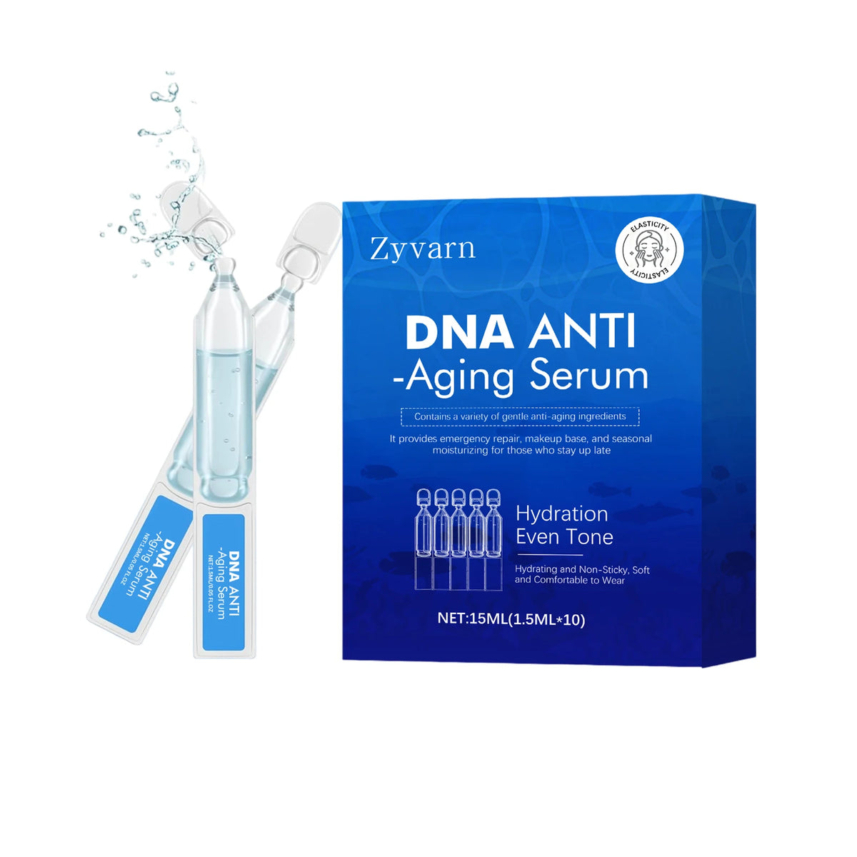 Anti Aging Serum DNA Sodium Face Essence for Hydrating Firming Lifting Improve Skin Elasticity Anti Sagging Smoothing Skin Care