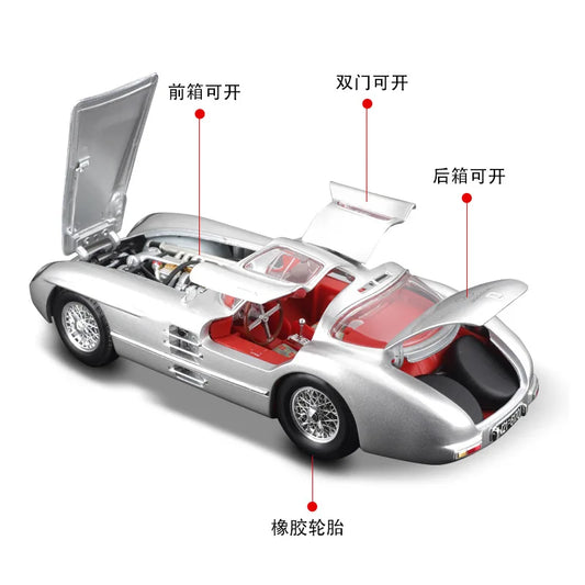 Maisto 1/18 Mercedes-Benz 300 SLR, SLS AMG, AMG GT, 280SE, 1936 500K Collection Car Models
