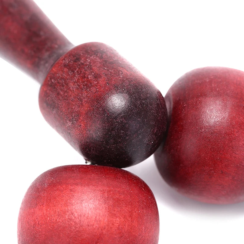1pc Wooden Ball Roller Massager Tool Reflexology Hand Face Body Relax Random Color Massage Care Accessories
