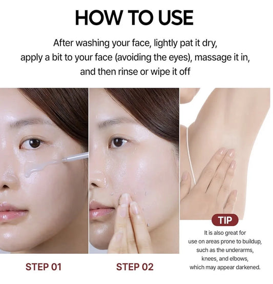 Dr. Melaxin Peel Shot Glow Black Rice Peeling Chemical t with Rice Water Glass Skin Texture for Dead Skin &Dull Complexion, Korean2.7 fl.oz