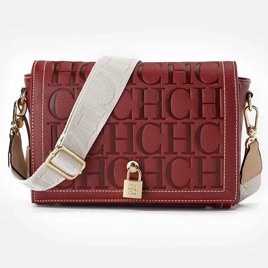 CH Solid Color Crossbody Bag Letter Printing High Quality Women's Fashion Elegance Classic Women's Bag