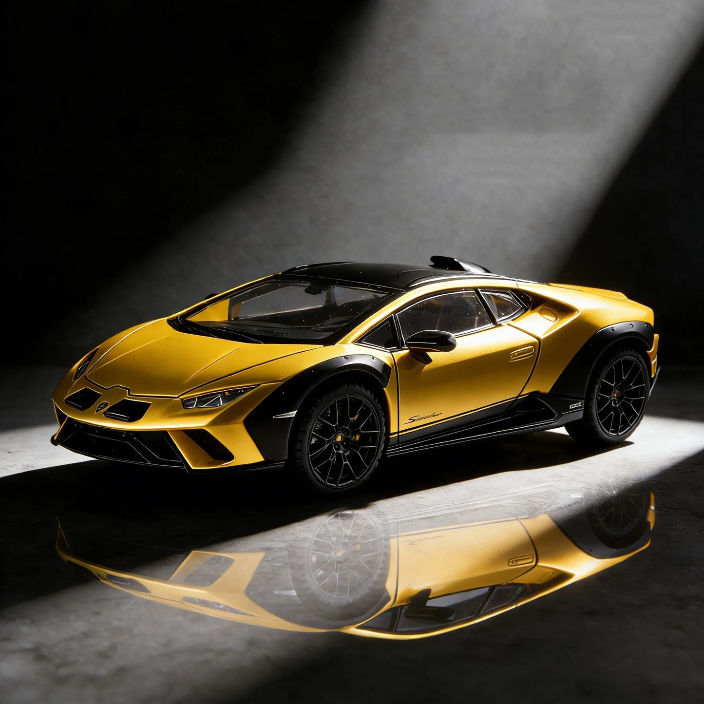Lamborghini Huracan Sterrato 1:24 Alloy Scale Car Model Diecast Metal Vehicle Miniature Car Sound&light Toy Car Gift