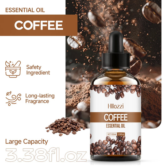 Coffee essential oil is suitable for use in diffusers, humidifiers, spas, massage, skin care, body care, facial care, hair care.