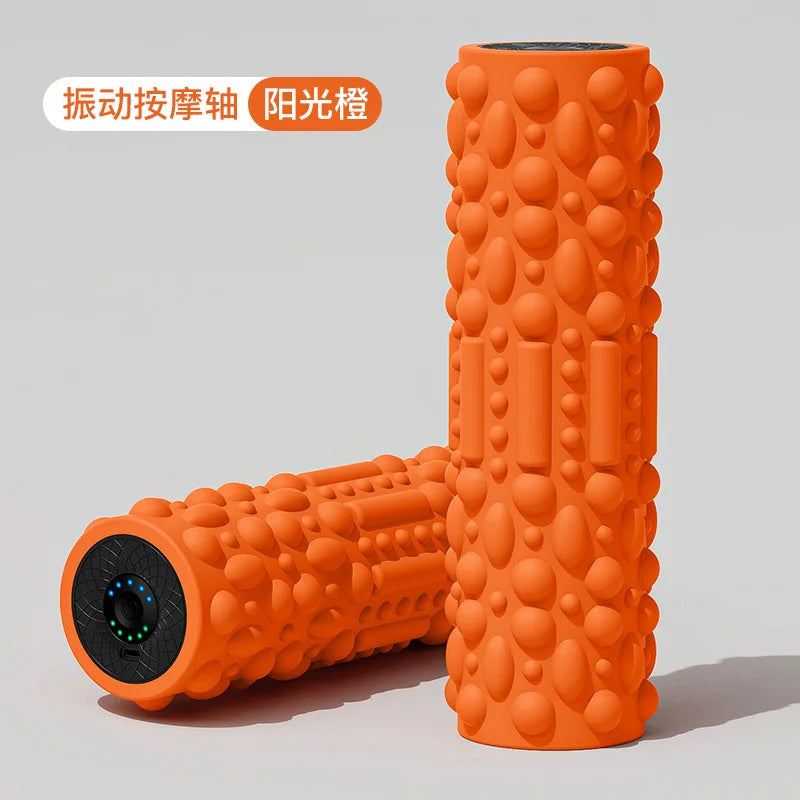 Rechargeable 5 Gears Vibrating Massage Ball Portable Peanut Massager Vibrating Foam Roller For Fitness Mobility Yoga Relaxation