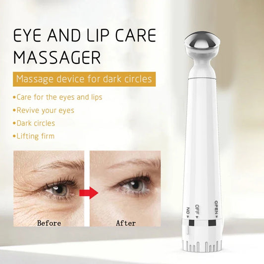 Mini Electric Vibration Eye Massager Anti-Ageing Wrinkle Dark Circle Pen Removal Rejuvenation Eye Massager
