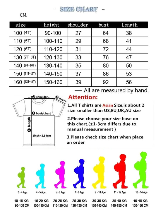 Capybara Kids Clothing Tees Summer Printed Cartoon Fashion 100%cotton Short Sleeve T-shirt Girls Casual Tops T Shirts Crewneck