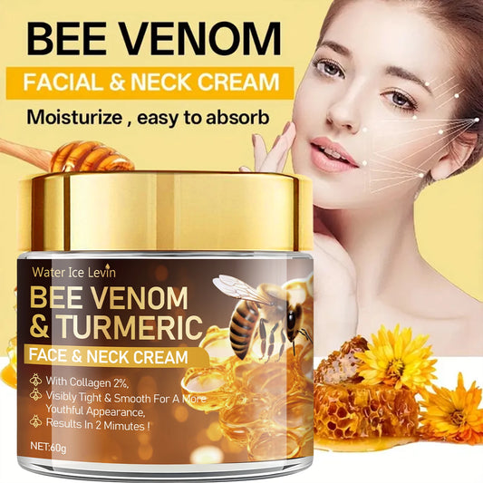Bee Venom Instant Facial Lifting Cream Firms and Lifts Loose Skin, Smoothes Skin | Alcohol-Free, Containing Hyaluronic Acid, Suitable for All Skin Types