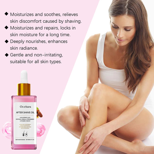Strawberry Vanilla After Shave Care Oil Gentle Painless Body Hair Removal Cream Non-irritating Nourish Smoothing Skin Care Suit